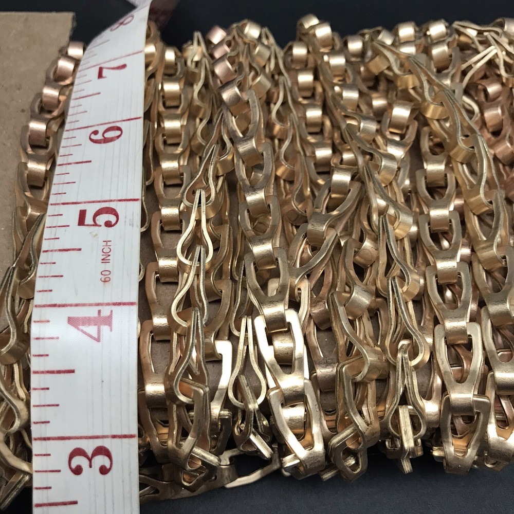 Solid Bronze Sash Chain 25’ Feet #40 Bright 089-4077 (2lbs. 5oz)