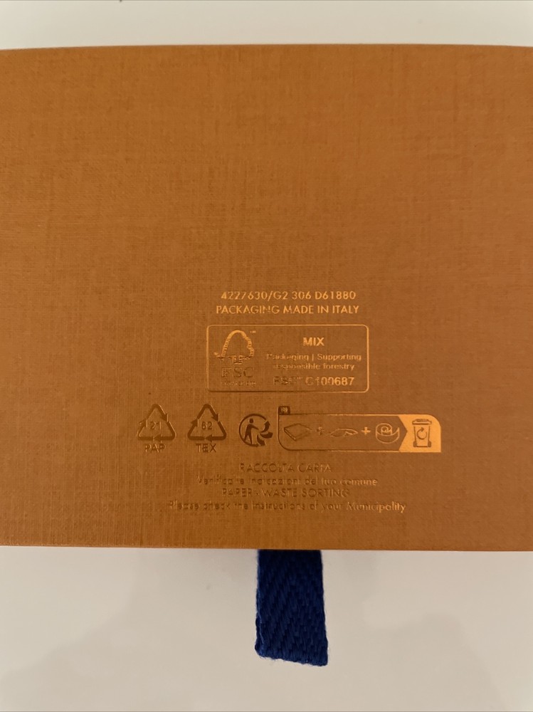 Authentic Louis Vuitton Empty Orange Box Pull Drawer(5.5”x3.5”x1”)