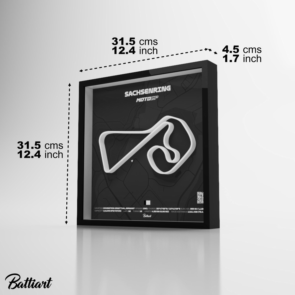 Sachsenring Circuit MotoGP Shadow Box