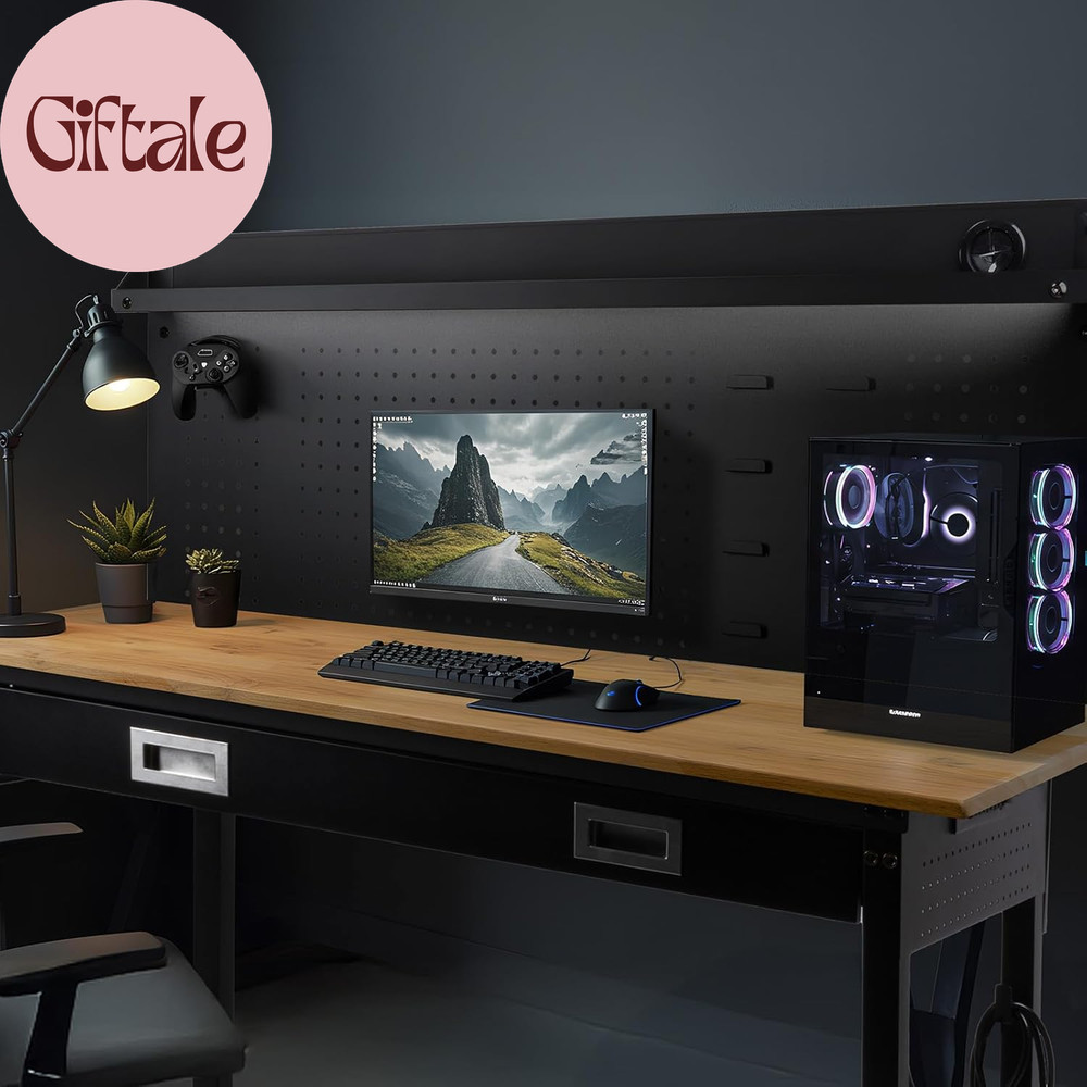 60" Workbench with Drawers, Work Benches for Garage with Strip Light, Adjustable