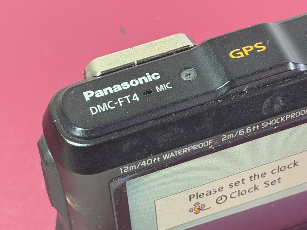 Panasonic Lumix DMC-FT4 Digital Camera Black GPS Waterproof Shockproof