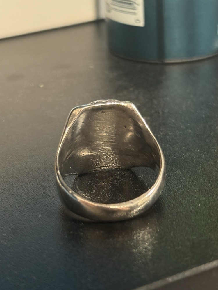 Eagle Sterling Silver Ring with Tourquoise Native American Design