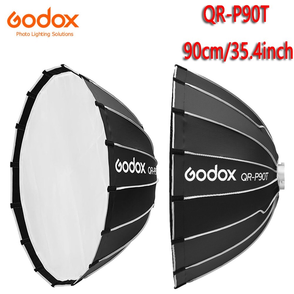 Godox QR-P90T 90cm/35.4 inch Parabolic Softbox Quick Release Light Diffuser