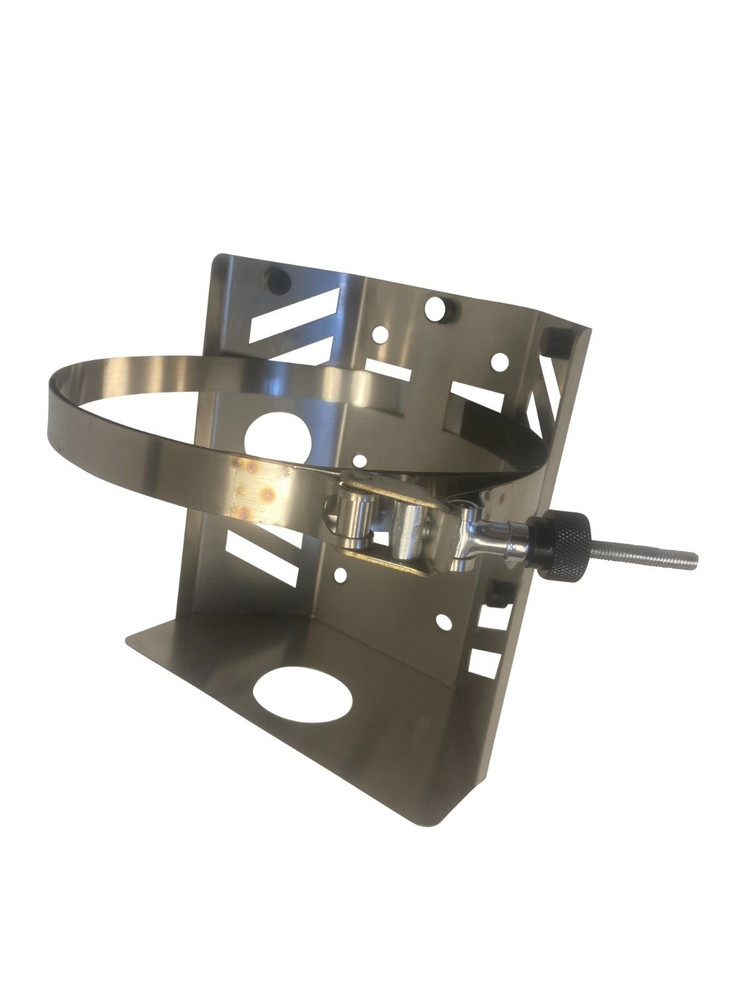 Stainless Steel Overland Camping 5 LB Propane Tank Mount w/ Quick Release T-Bolt