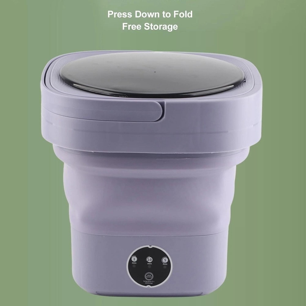 Small Portable Washing Machine, Mini Washer, 6.5L Foldable Small Washer