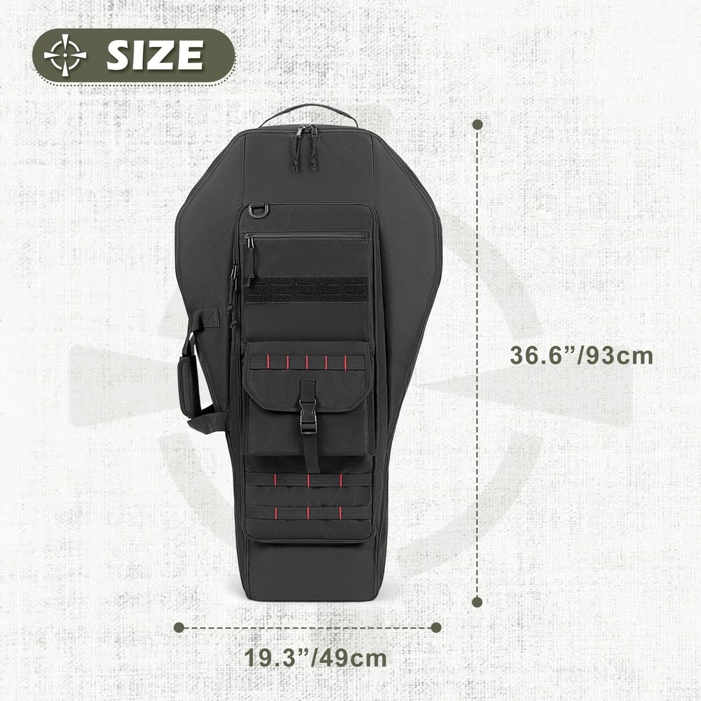 Soft Compound Bow Case, Padded Crossbow Case with Arrow Pocket and Backpack S...