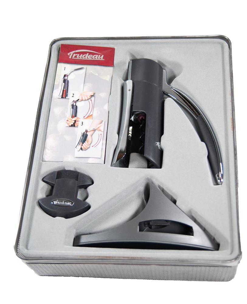 Trudeau Corkscrew comes in a nice tin box