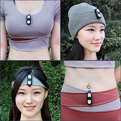 Clip On Flashlight for Running Walking at Night Handsfree Work Light