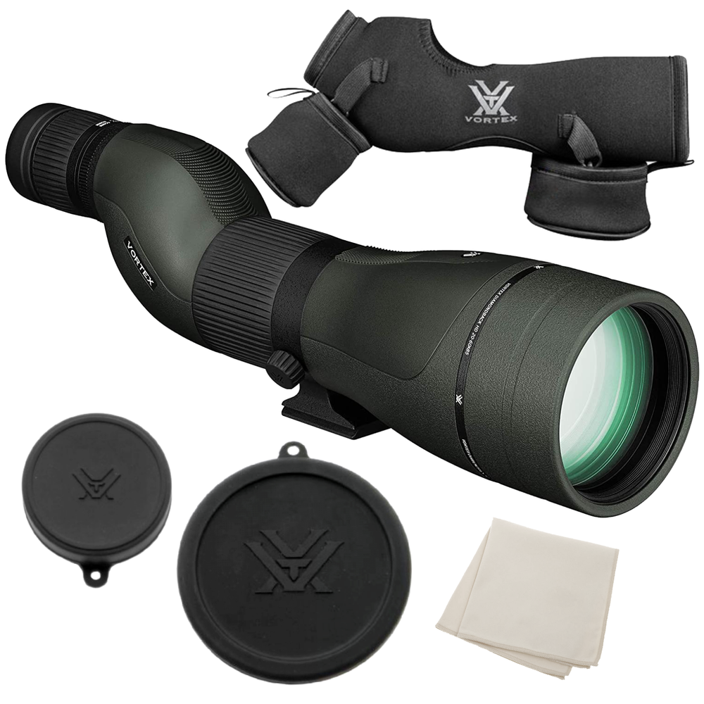 Vortex Optics Diamondback HD Spotting Scope 20-60x85 Angled w/ CF Hat & Tripod