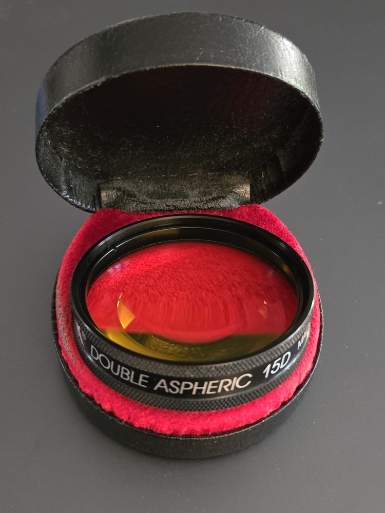 VOLK DOUBLE ASPHERIC 15D Ophthalmology/Optometry Lens, Yellow.