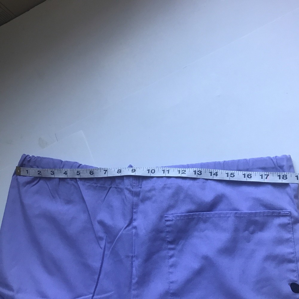 Crest medium purple VGC one pocket drawstring scrub set