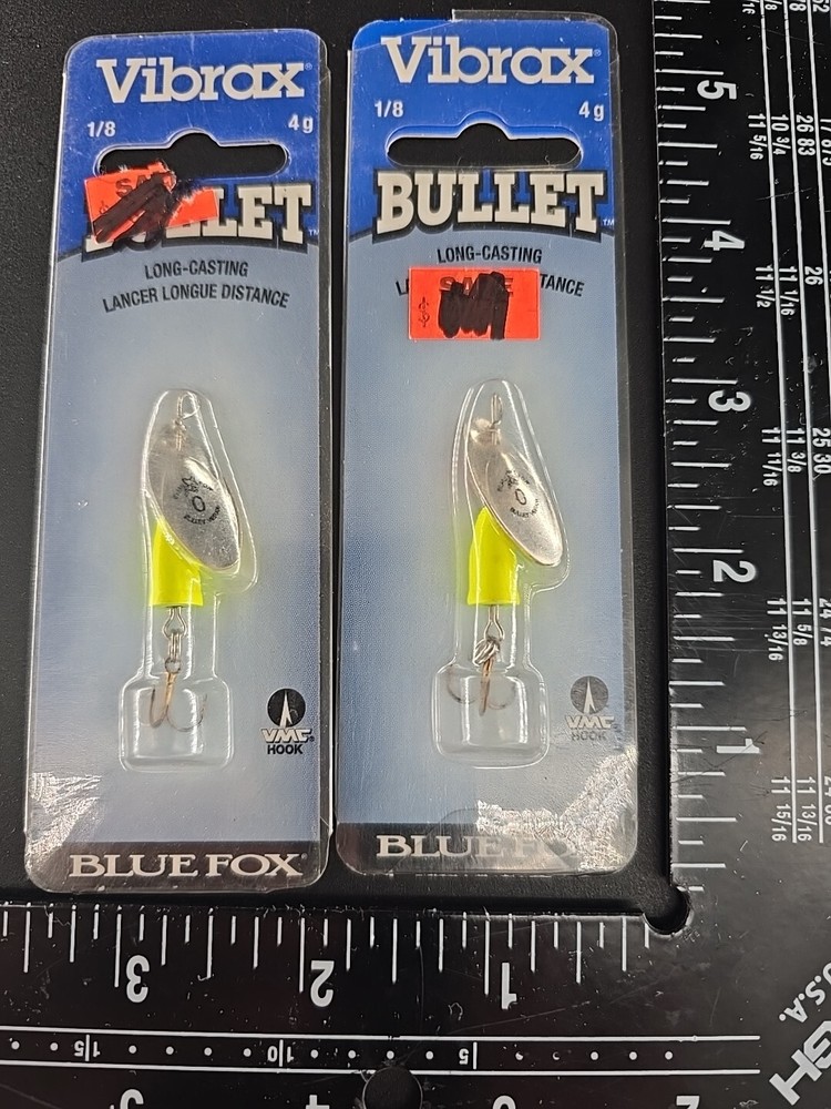 [2] Blue Fox Vibrax Bullet 1/8 OZ