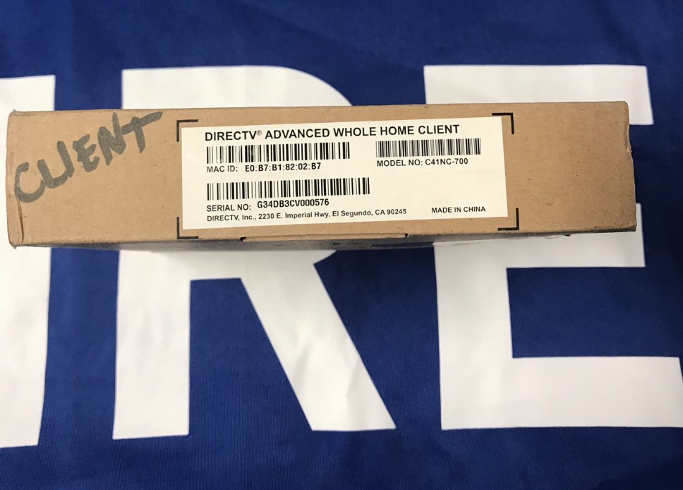 DIRECTV C41 ADVANCED WHOLE HOME CLIENT RECEIVER