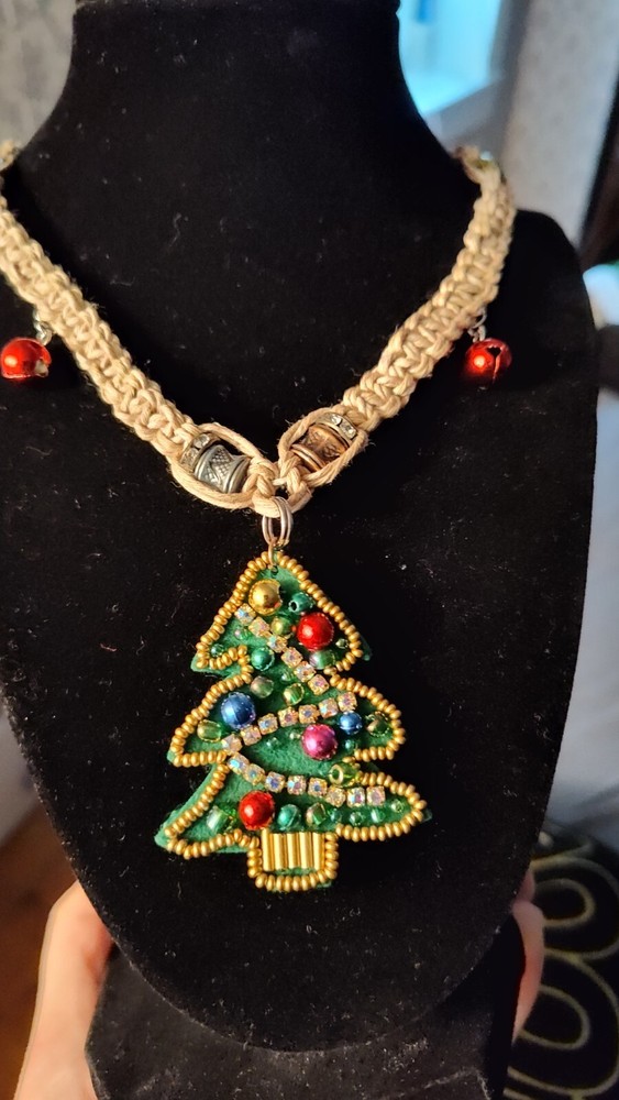 handmade hemp necklace Christmas Tree Stocking Stuffer