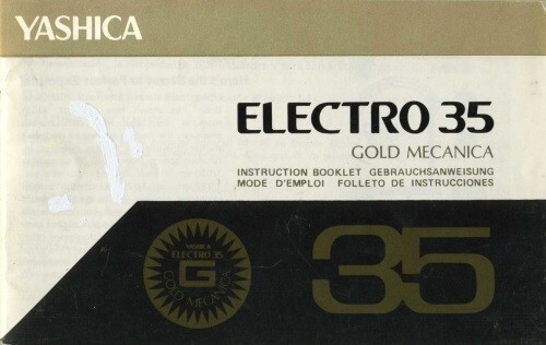 Yashica Electro 35 Gold Mecanica Instruction multi-language
