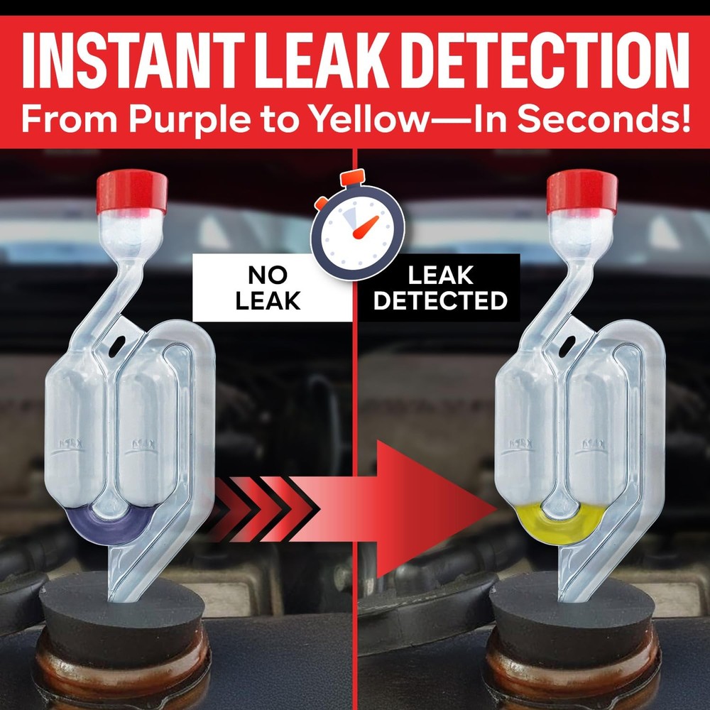 Combustion Leak + Head Gasket Test Kit - Over 100 Tests - Includes 8oz...