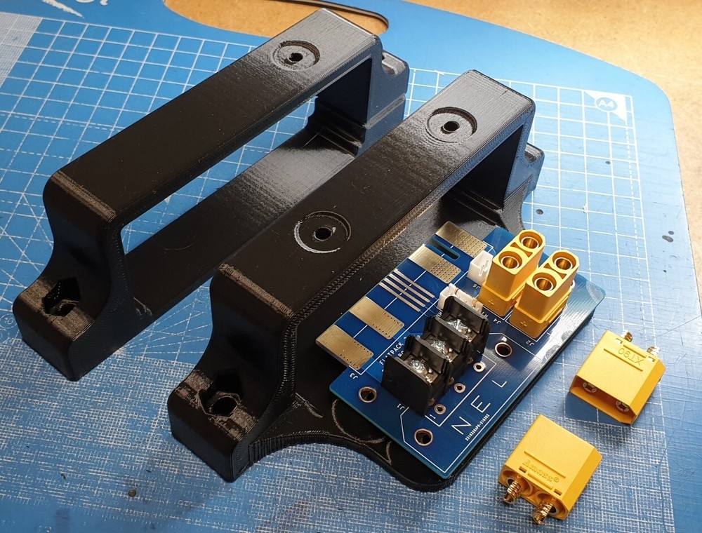 Eltek Flatpack 2HE 3D Printed Mounting Brackets