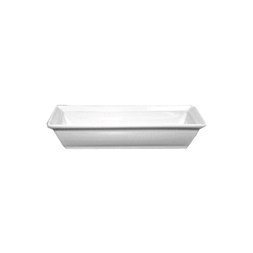 Elite Essentials Bright White 6oz Porcelain Rectangular Bowl