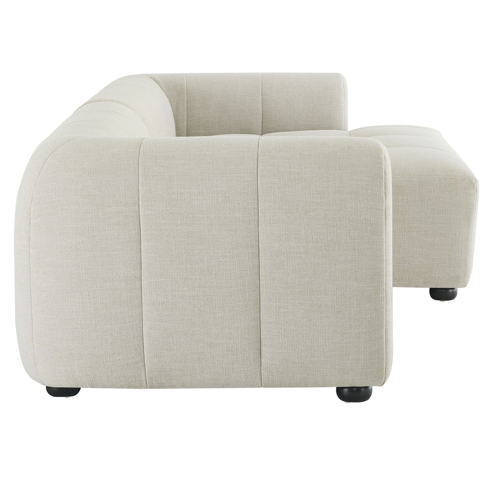 Liana Modular Sofa with Chaise in Linen