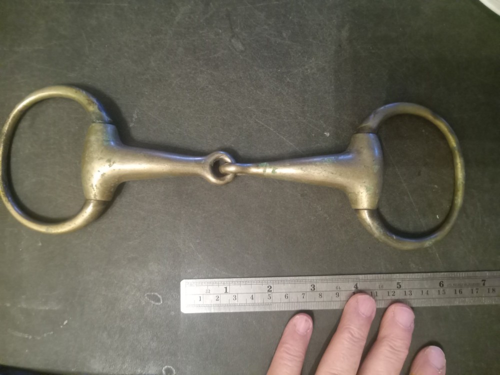 Used eggbutt snaffle bit 5 in mouth nickel