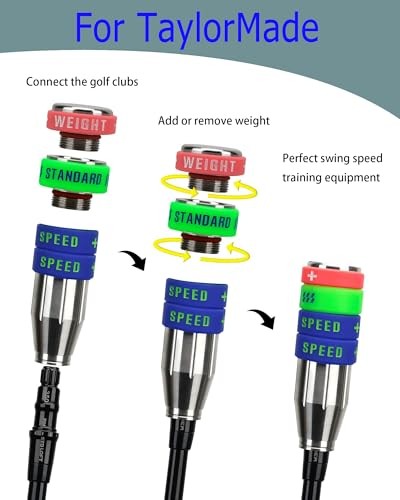 Golf Swing Speed Trainer Adjustable,Training Equipment Three for TaylorMade