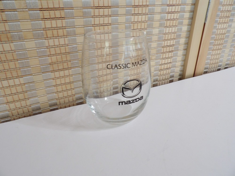 Classic Mazda Stemless Wine Glass