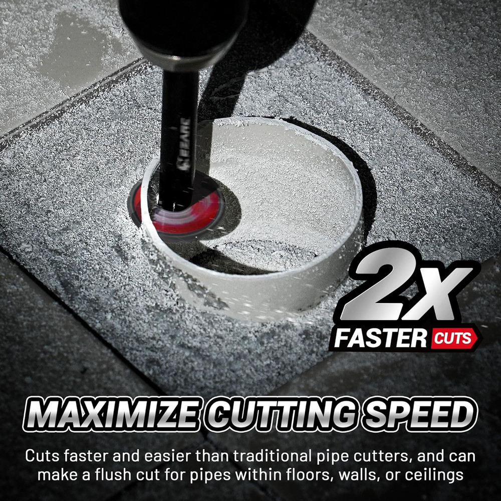 Inside Pipe Cutter PVC Pipe Pipe Cutter Replaceable Diamond Grit Blades 2-1/2"