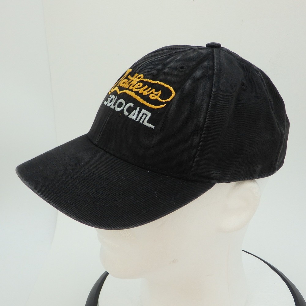Mathews SOLOCAM Black Baseball Cap Embroidered Logo Snapback Adjustable