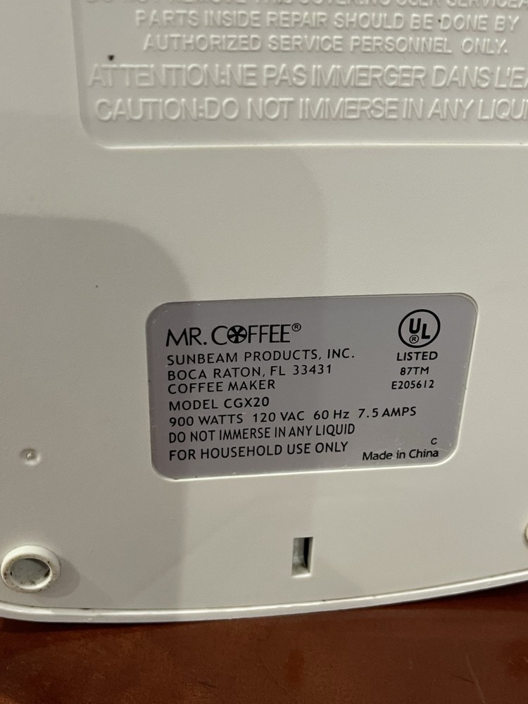 mr. coffee 12-cup programmable coffee maker, White