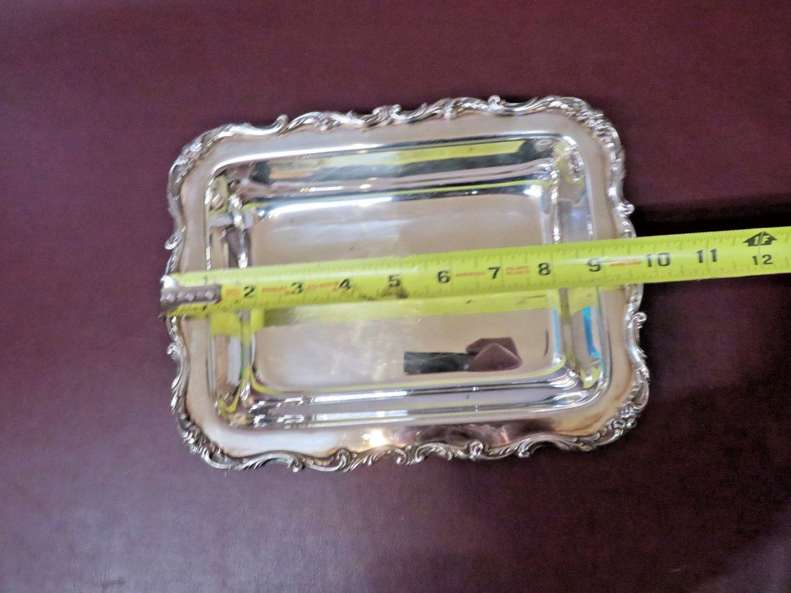 Vintage International Orleans Silverplate Rectangle Covered Vegetable Dish #5753