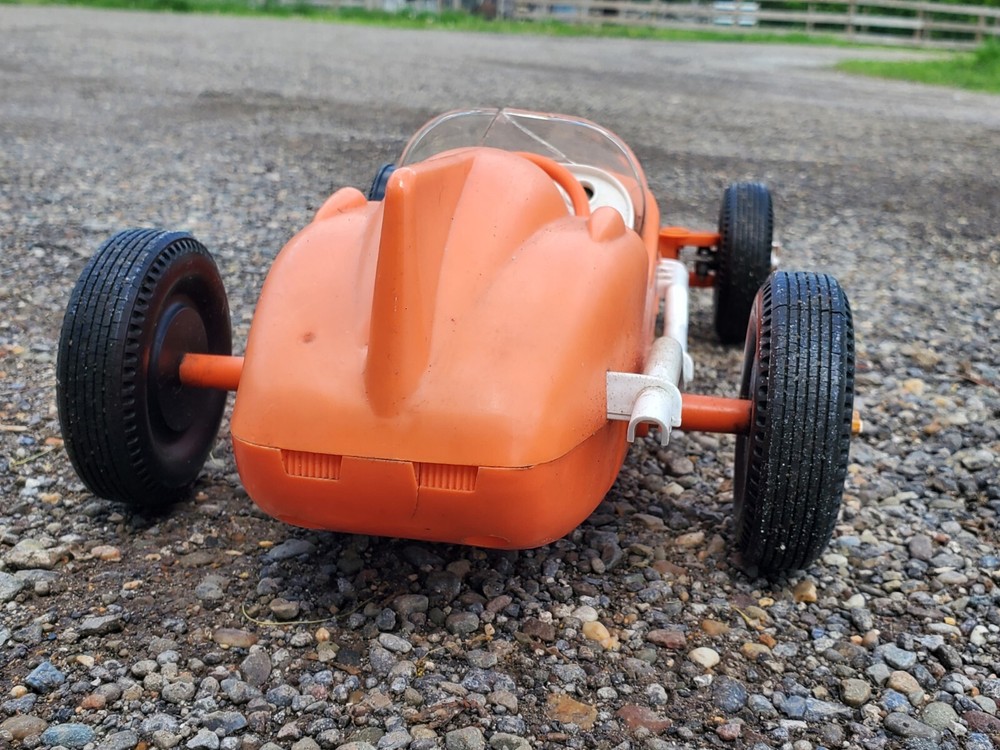 Remco 1960's Shark #5 U-Drive Control Line Tether Battery Car Orange