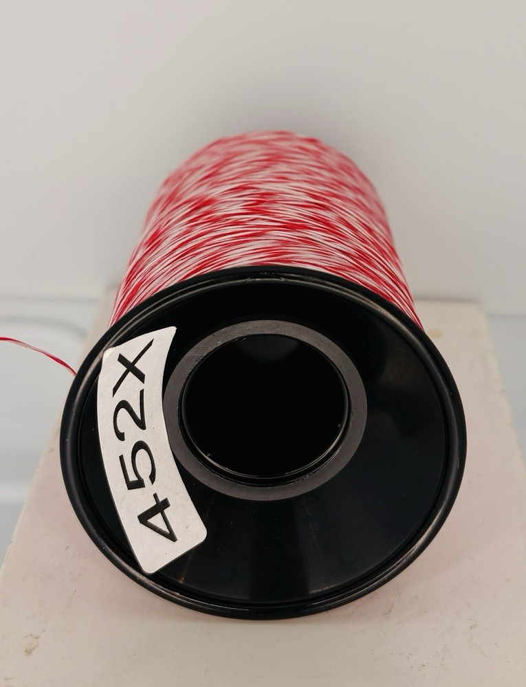 BCY 452X Bowstring Material 1/4 lb Partial spool 5oz. Red / White