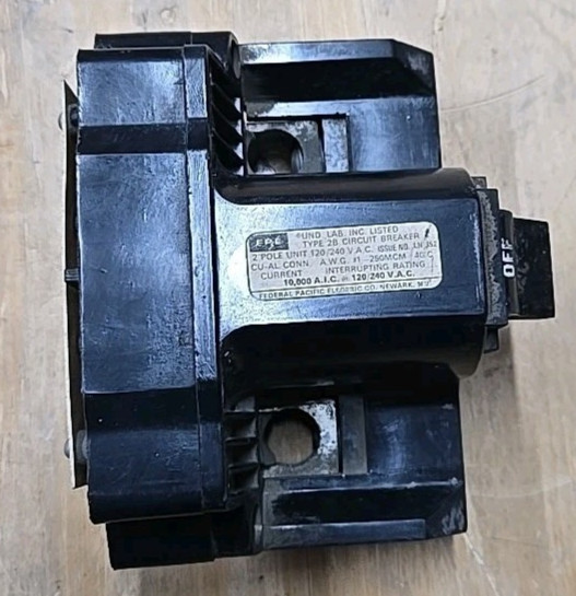 Federal Pacific 200 Amp Stab Lok Panel Main Breaker 2B200 Type 2B