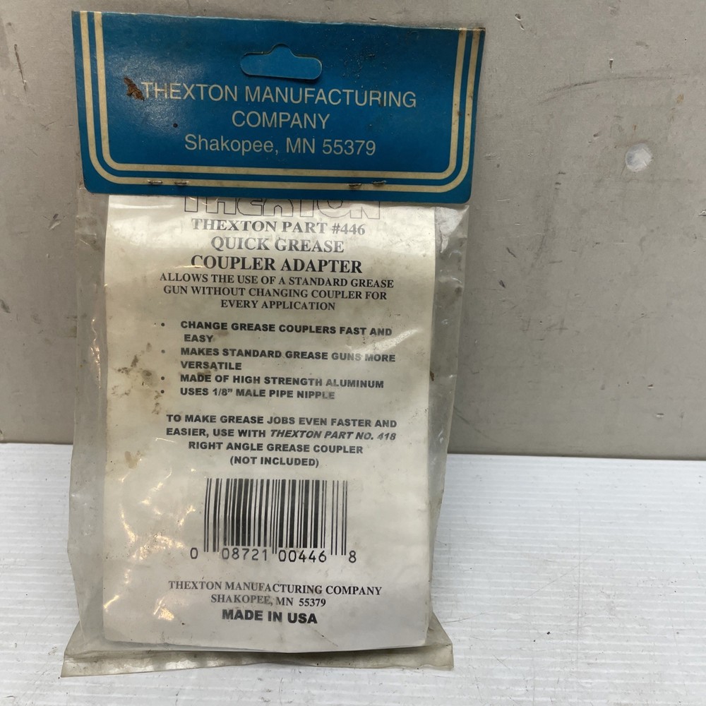 THEXTON 446 QUICK GREASE COUPLER ADAPTER