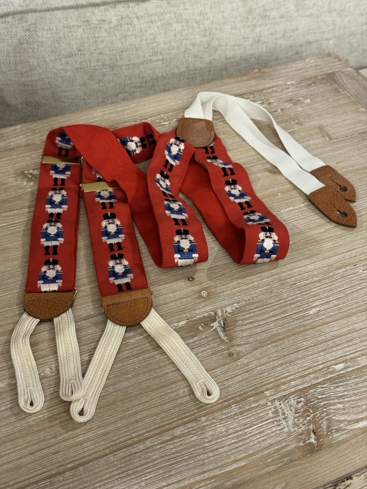Pair Of Nutcracker Christmas Men’s Suspenders