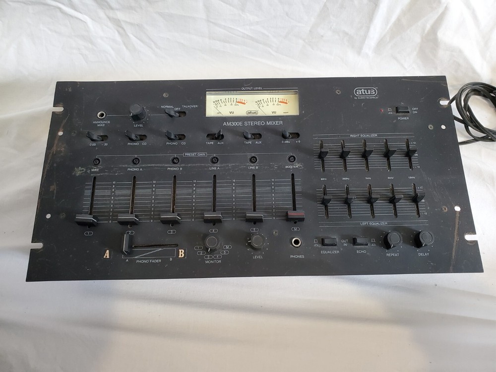 Atus AM300E Stereo DJ Mixer - Working