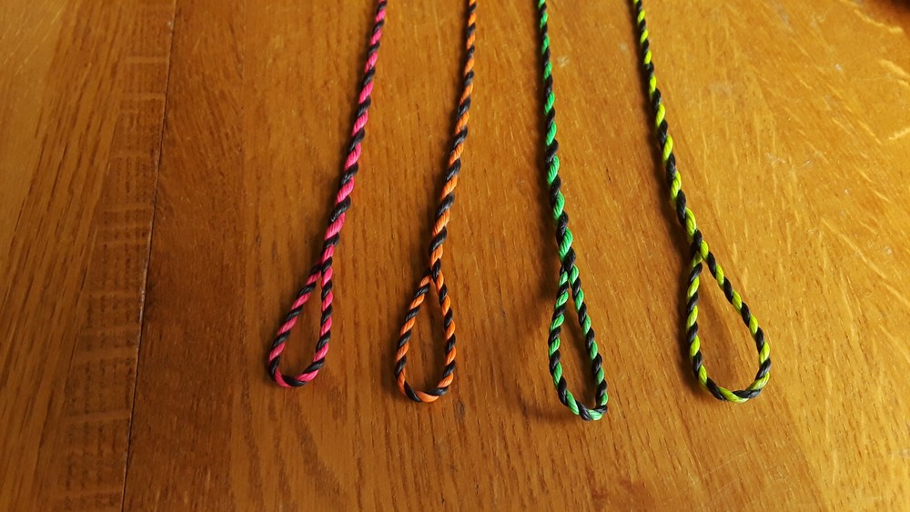 Flemish Twist Bow String - D97/"Fast Flight" - Black & Bright Colors