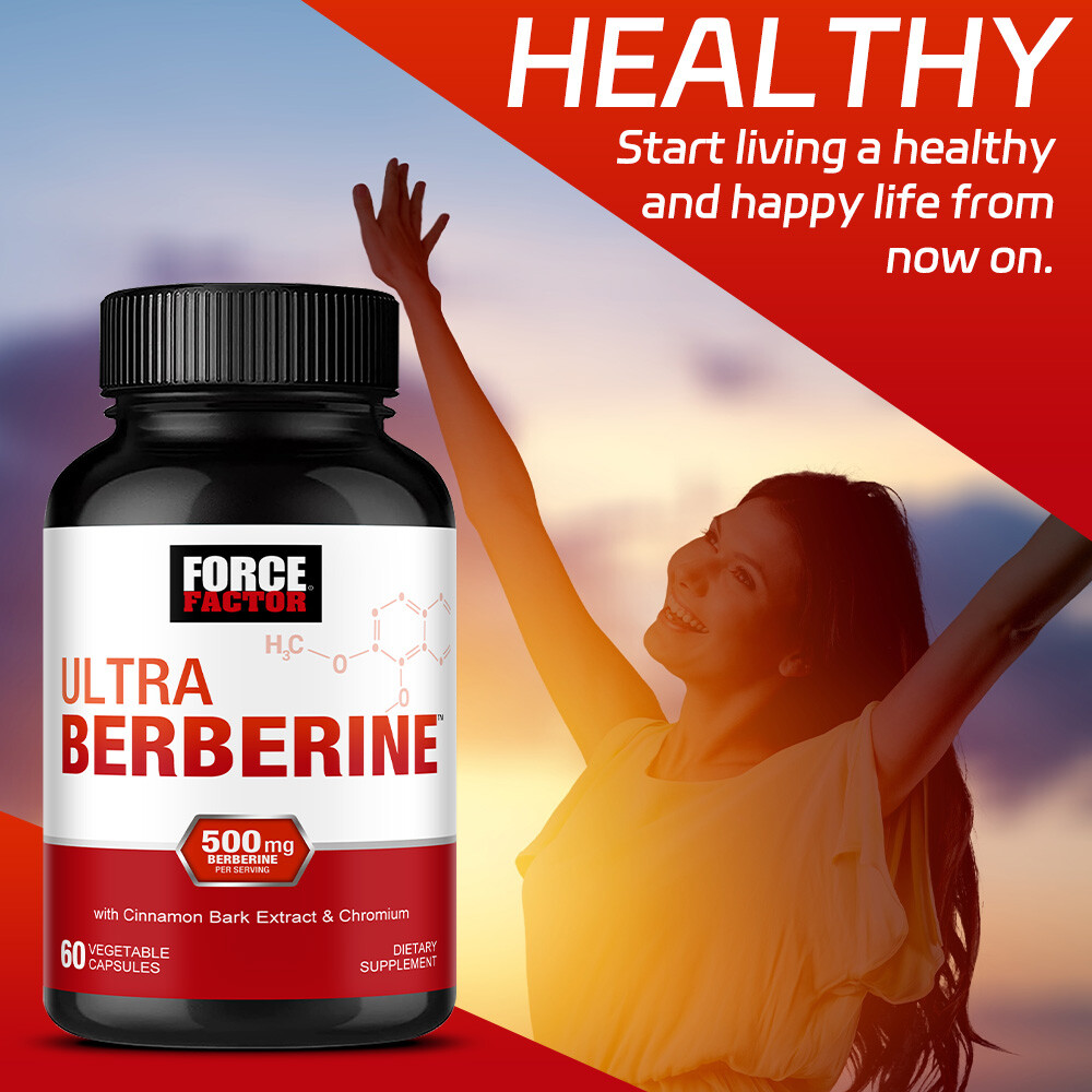 Force Factor Berberine 500mg, 60 Vegetable Capsules