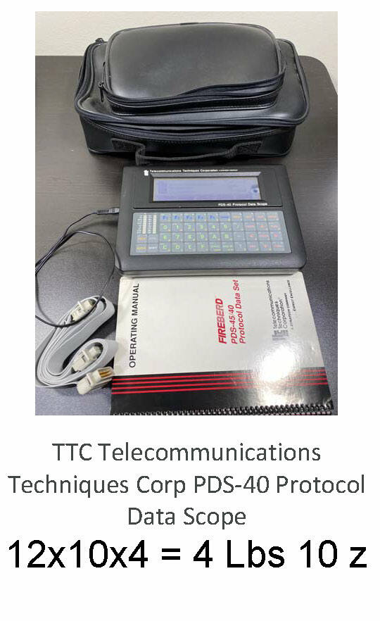 TTC Telecommunications Techniques Corp PDS-40 Protocol Data Scope