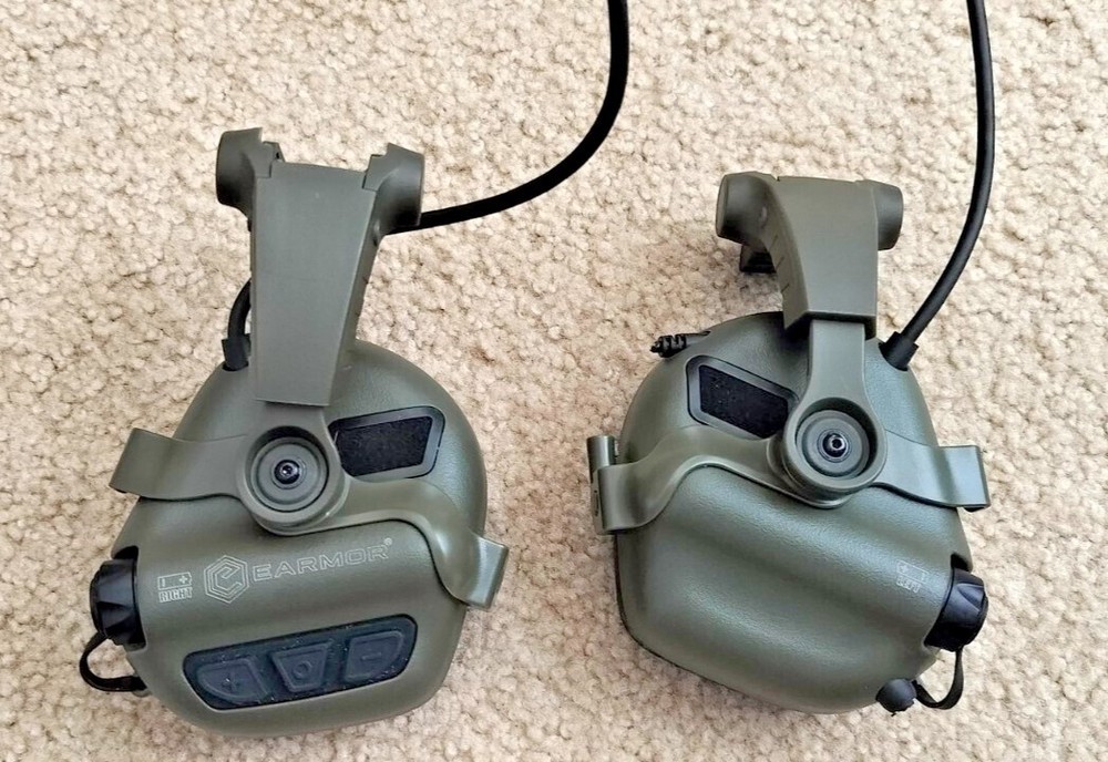 EARMOR Tactical Communication Headset **TESTED   READ DESC**
