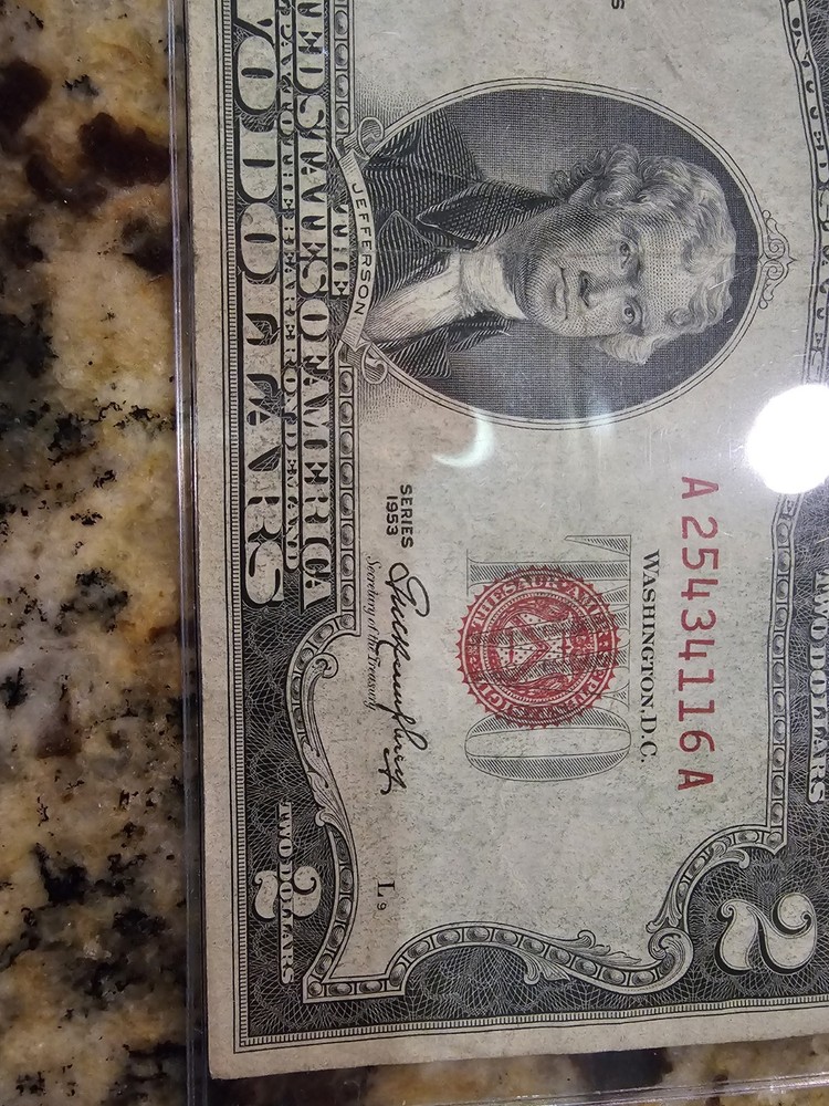 1953 2$ Error