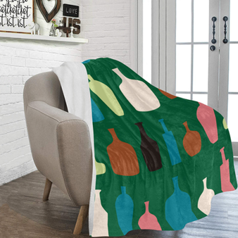 new piaggio soft warm blanket single side print flannel