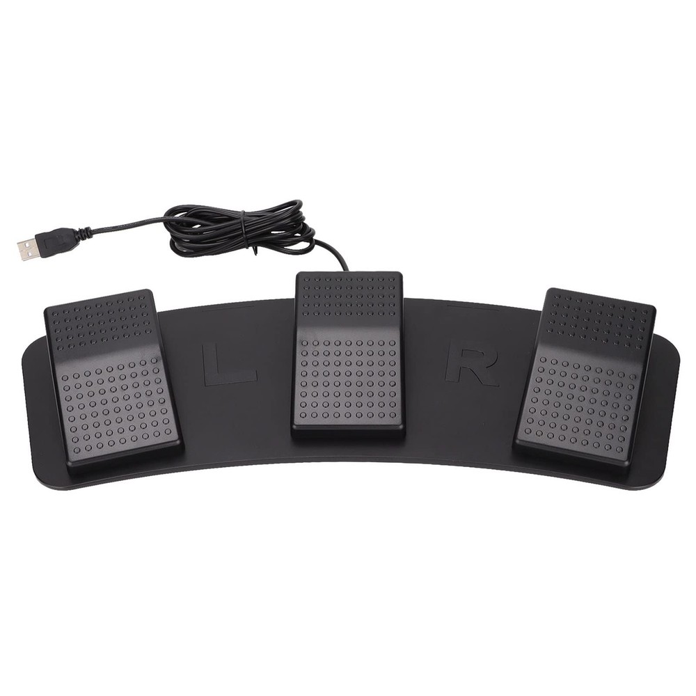 USB Triple Foot Switch Pedal, PC Triple Foot Switch Programmable Computer com...
