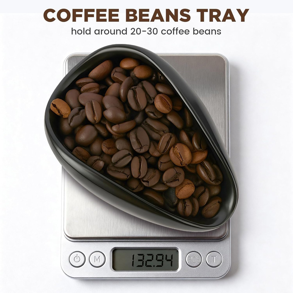 Ceramic Coffee Bean Dosing Cup + Sprayer Gift Set, Spoon Rest, Mini Coffee Spoon
