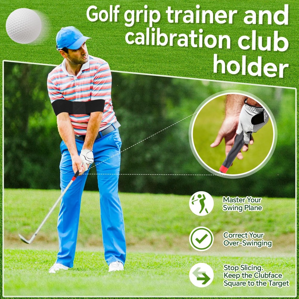 Golf Alignment Sticks and Swing Trainer with Angle Holder for Aiming Putting ...