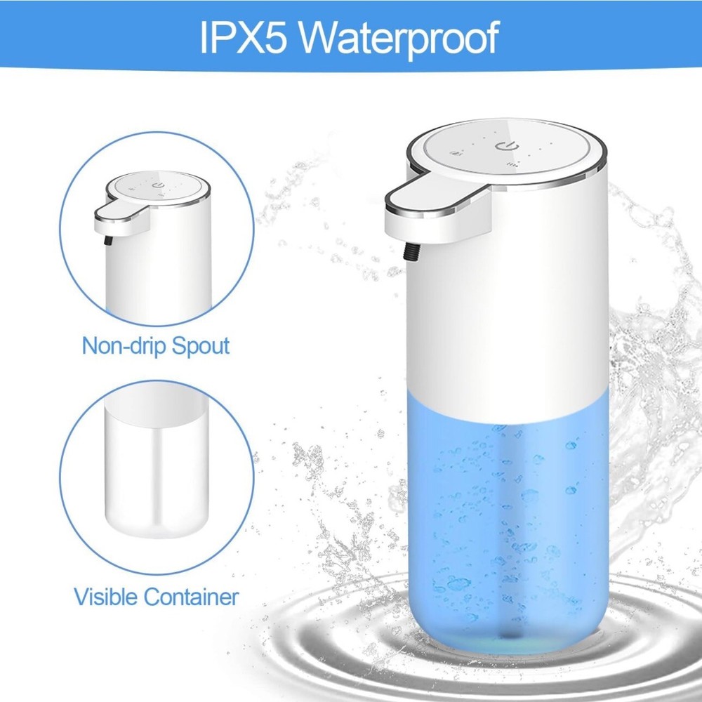 Automatic Foaming Soap Dispenser Motion Sensor 4 Level Output Show Battery level