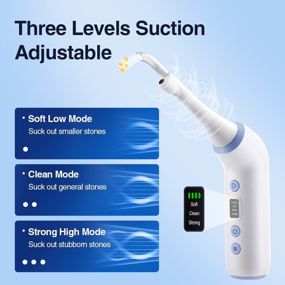 Electronic Tonsil Stone Remover Kit with LED Light & 3 Adjustable Suction Modes