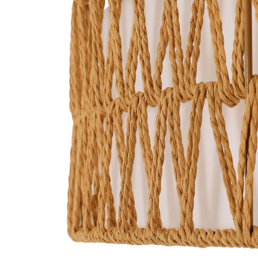 17.7" Semi Flush Mount Ceiling Light 3-Light Large Boho Flush Mount Ceiling Ligh