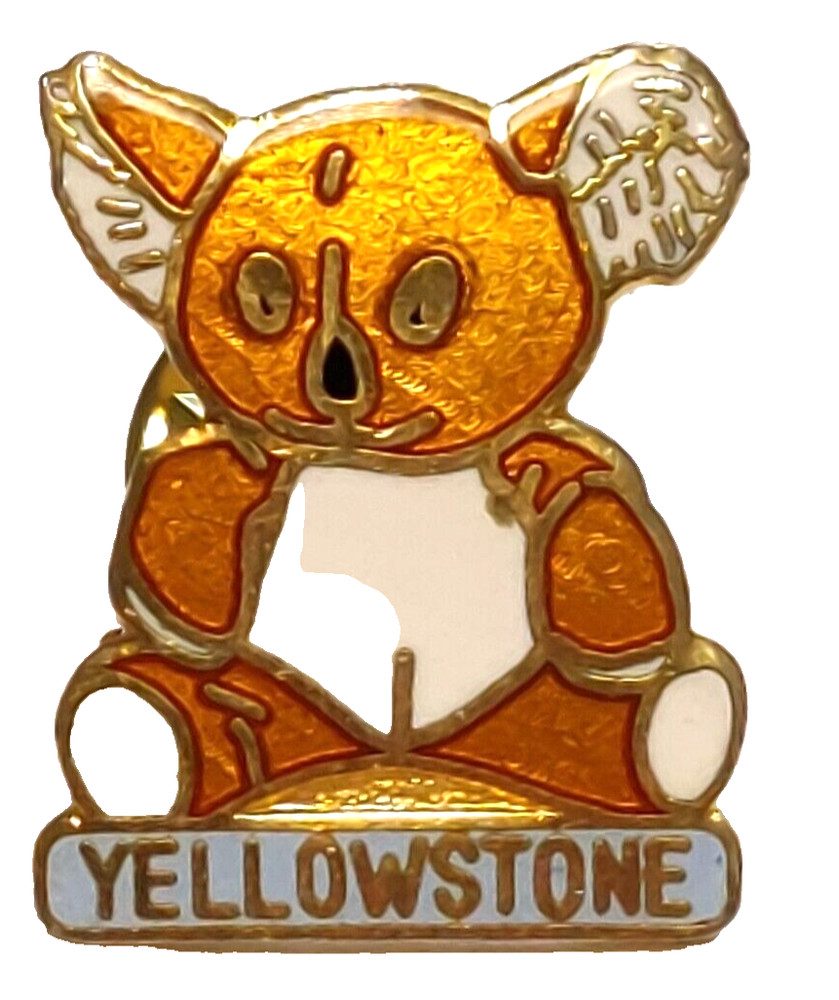 Yellowstone Teddy Bear Lapel Pin
