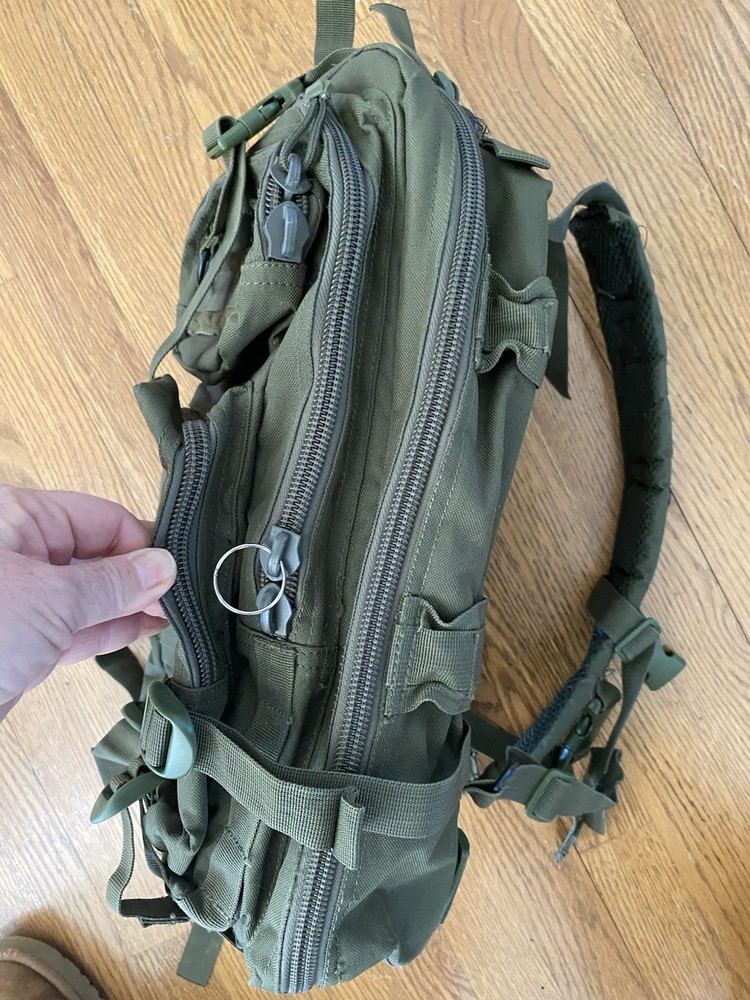 Tactical Backpack Olive Green Medium Transport Pack Bag